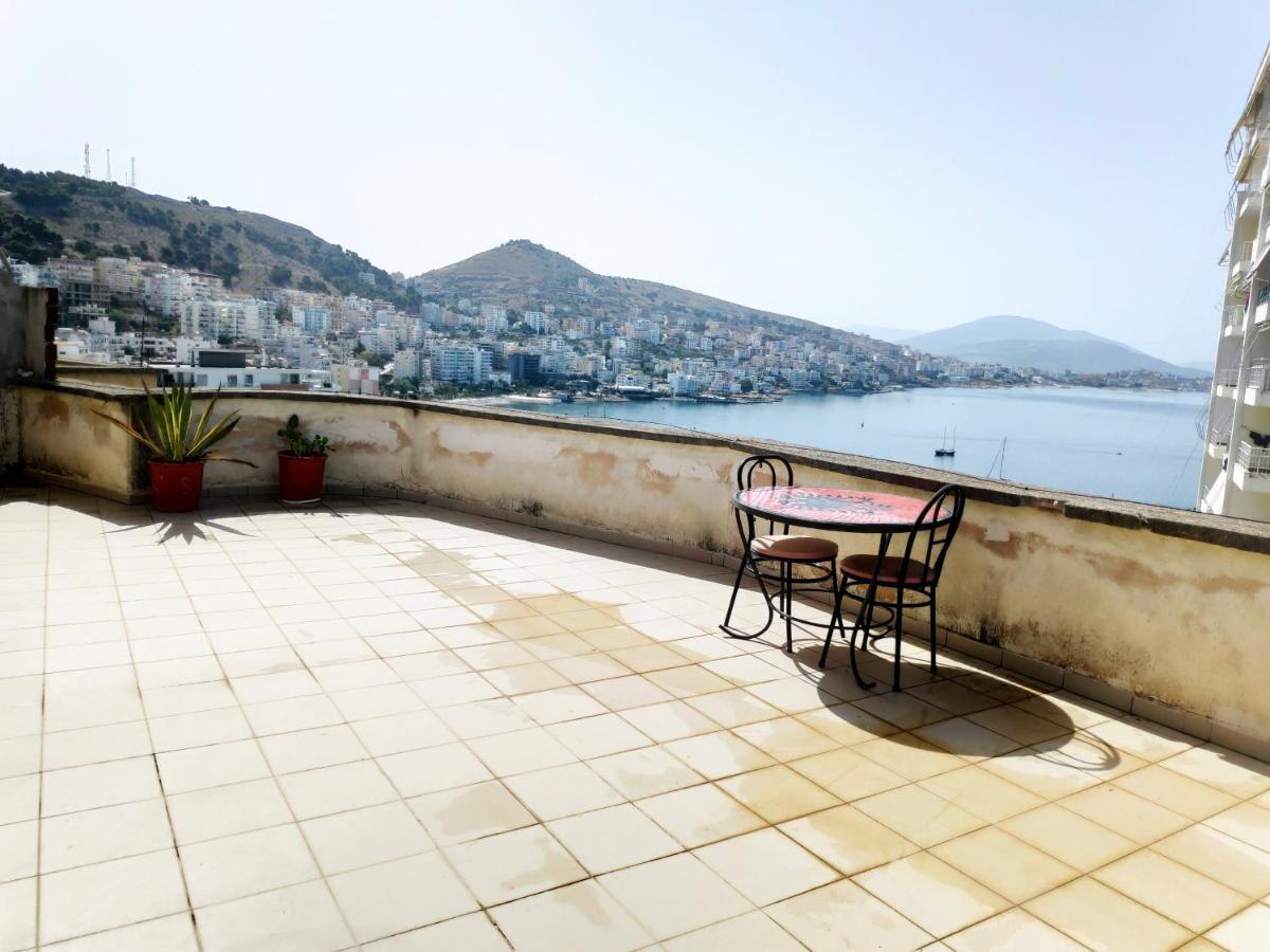 Private Studio Sea View 2 Minutes Away From Beach Sarande Exterior photo