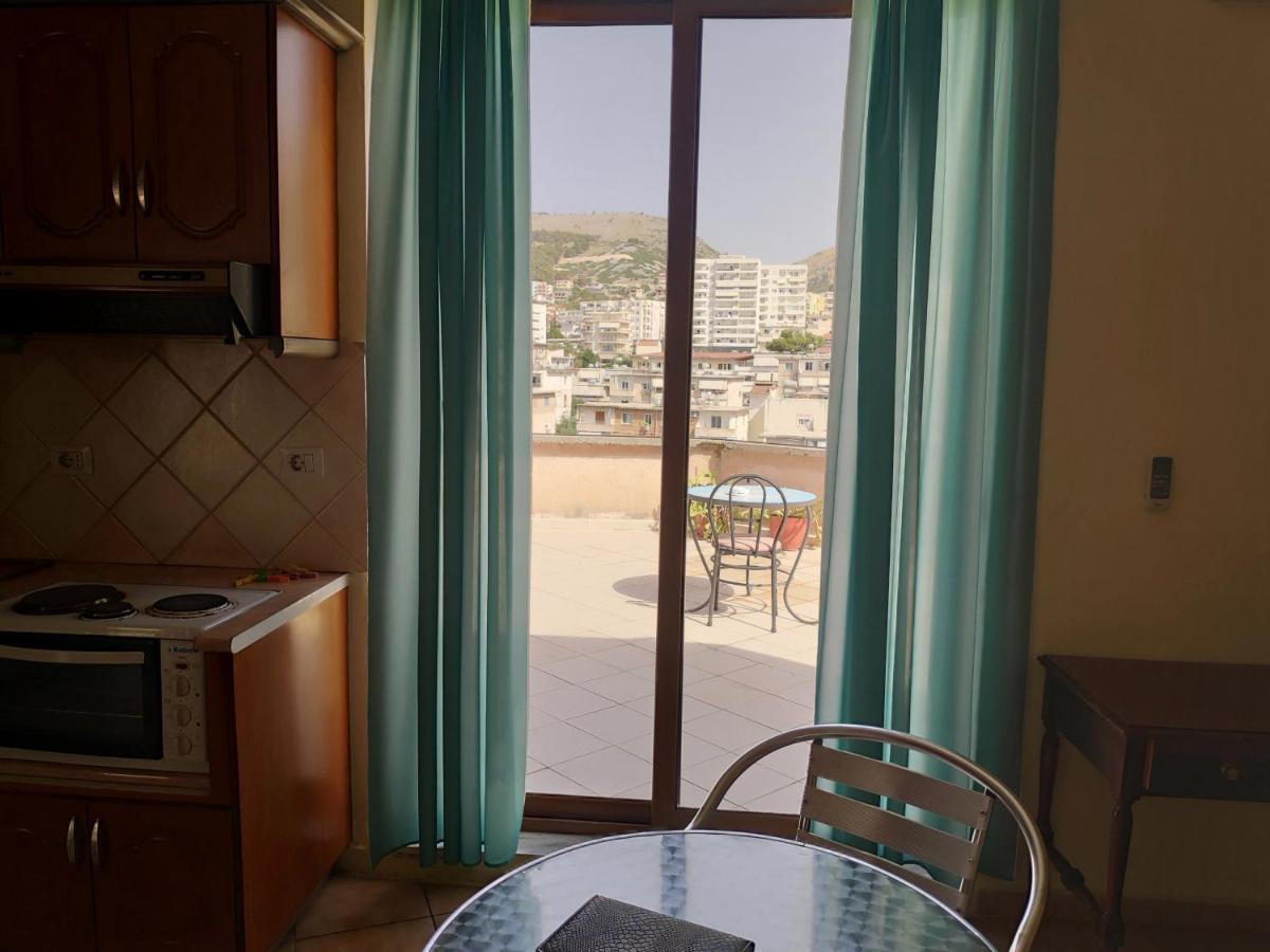 Private Studio Sea View 2 Minutes Away From Beach Sarande Exterior photo