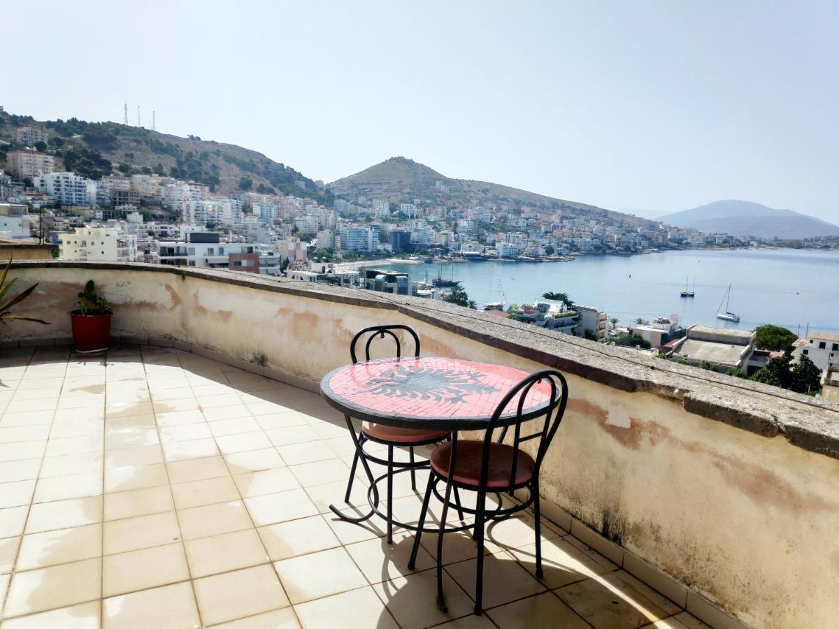 Private Studio Sea View 2 Minutes Away From Beach Sarande Exterior photo