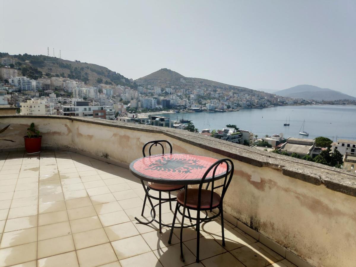 Private Studio Sea View 2 Minutes Away From Beach Sarande Exterior photo