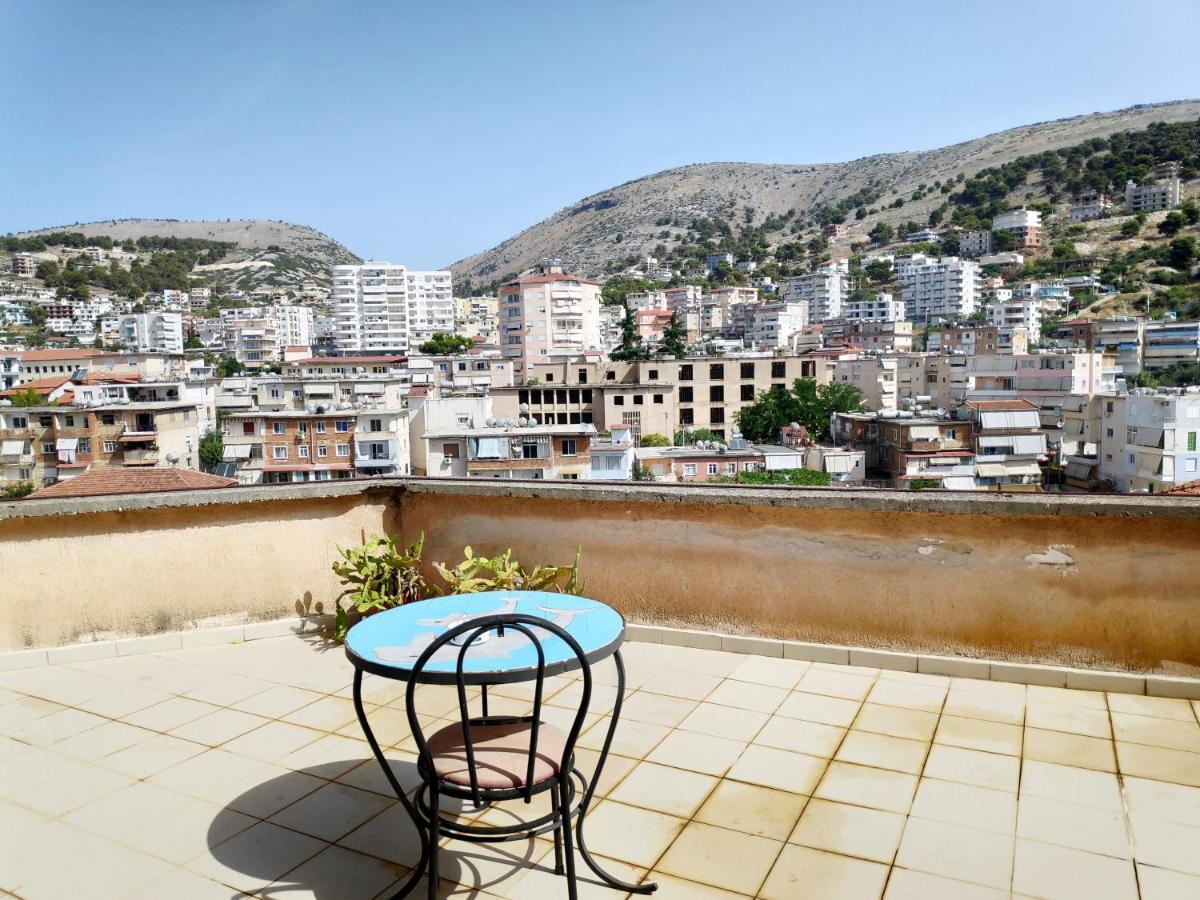 Private Studio Sea View 2 Minutes Away From Beach Sarande Exterior photo